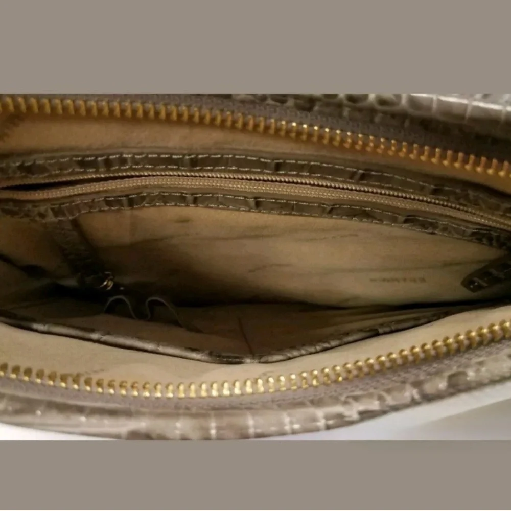 Brahmin Gray Crocodile Embossed Crossbody Bag - Picture 4 of 7